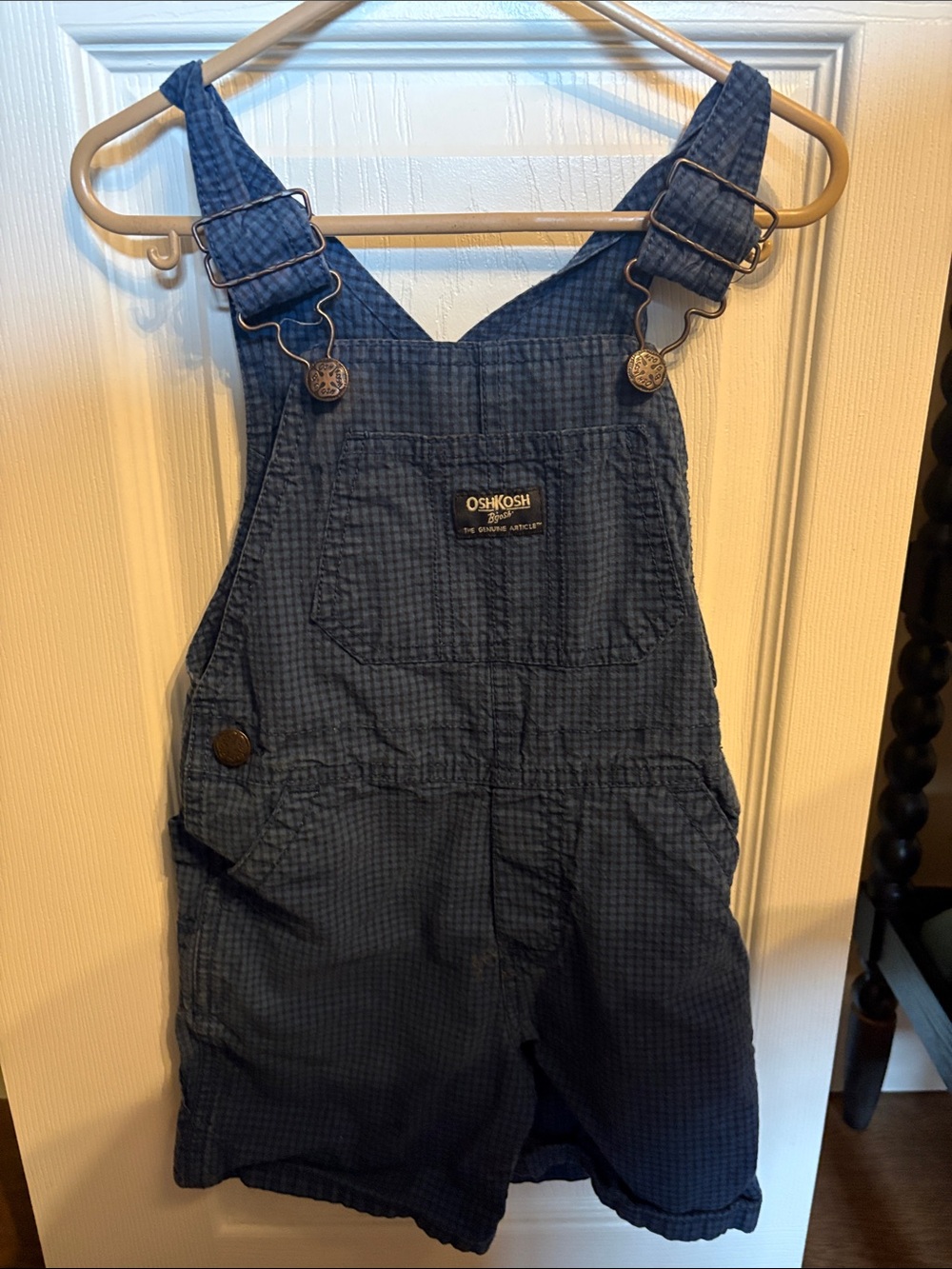 OshKosh B'gosh Navy Blue Toddler Short Overalls